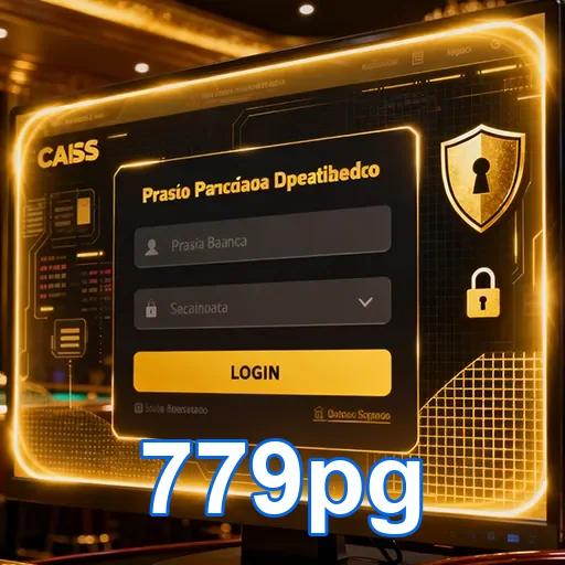 Tela de login dos serviços VIP do site 779pg, com design moderno e funcionalidade intuitiva.