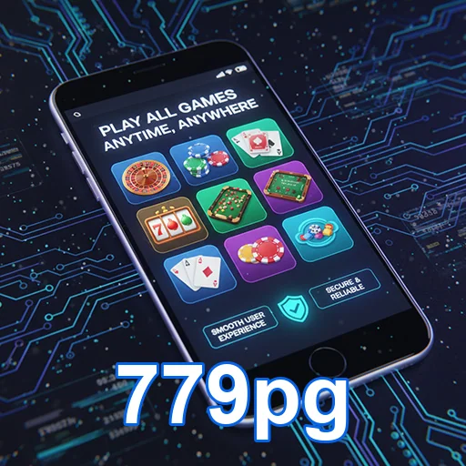 Interface de jogo mobile da 779pg com design atraente e funcionalidade intuitiva.